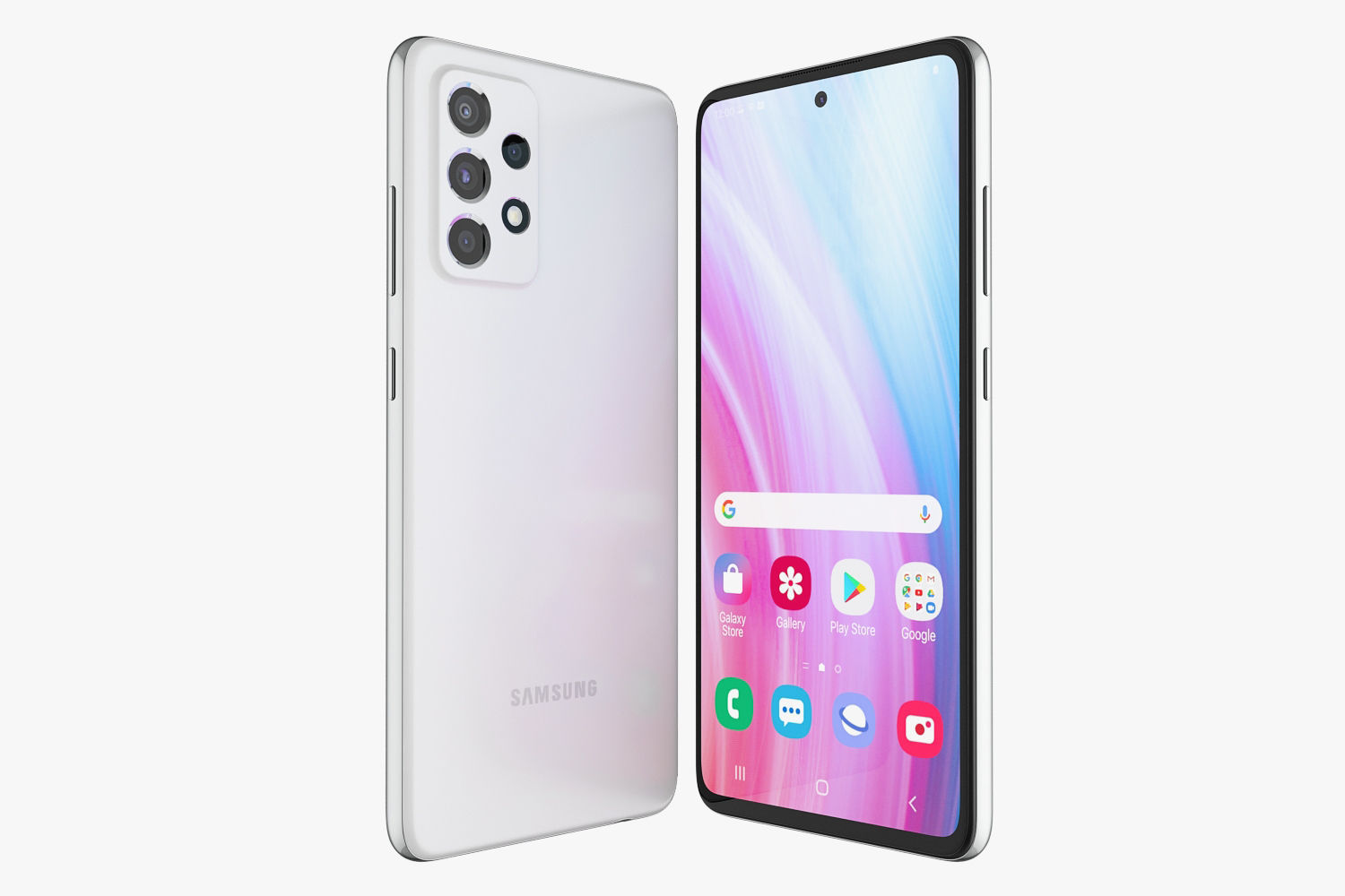 Samsung Galaxy A32 and A52 and A72 3D model_34