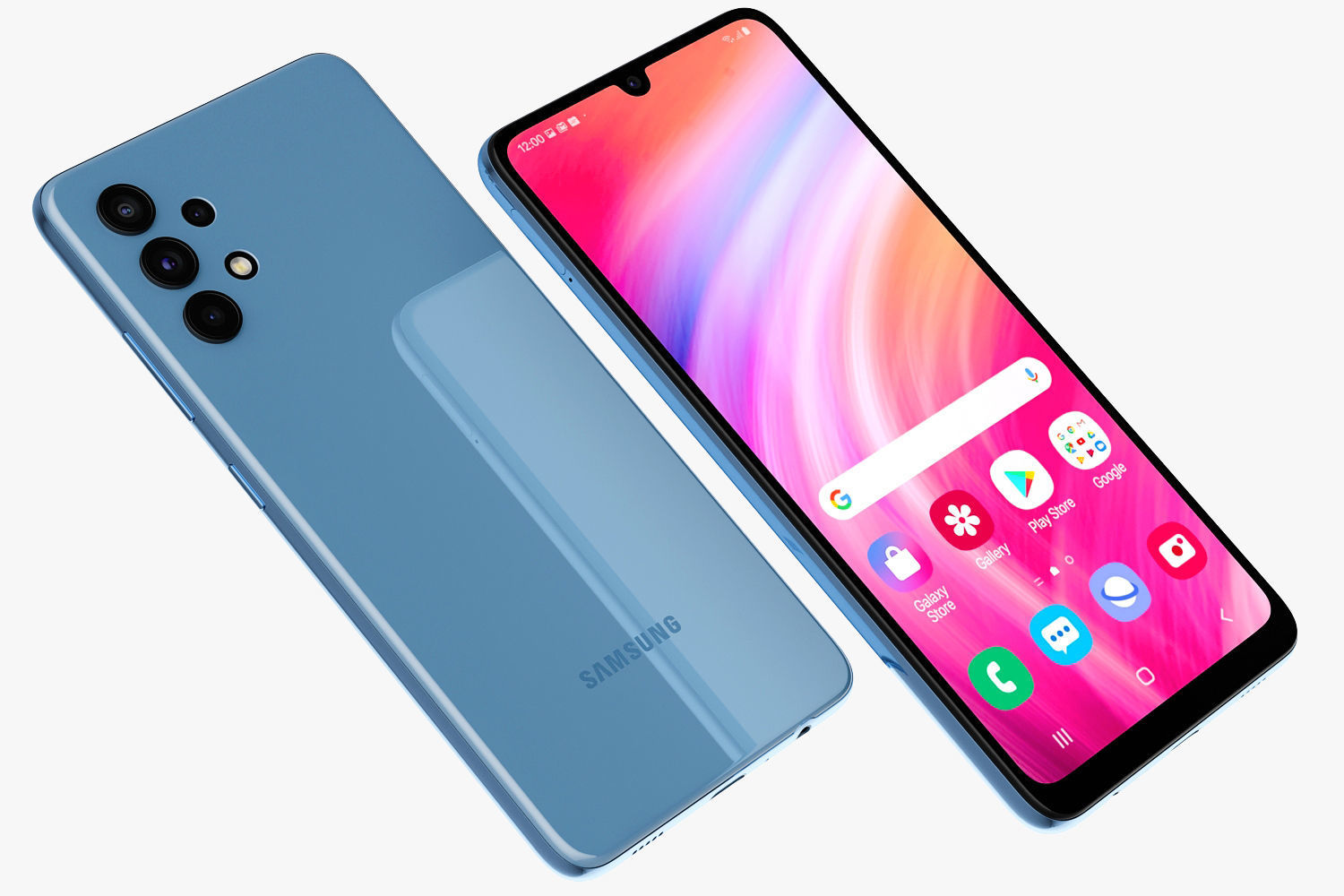 Samsung Galaxy A32 and A52 and A72 3D model_17