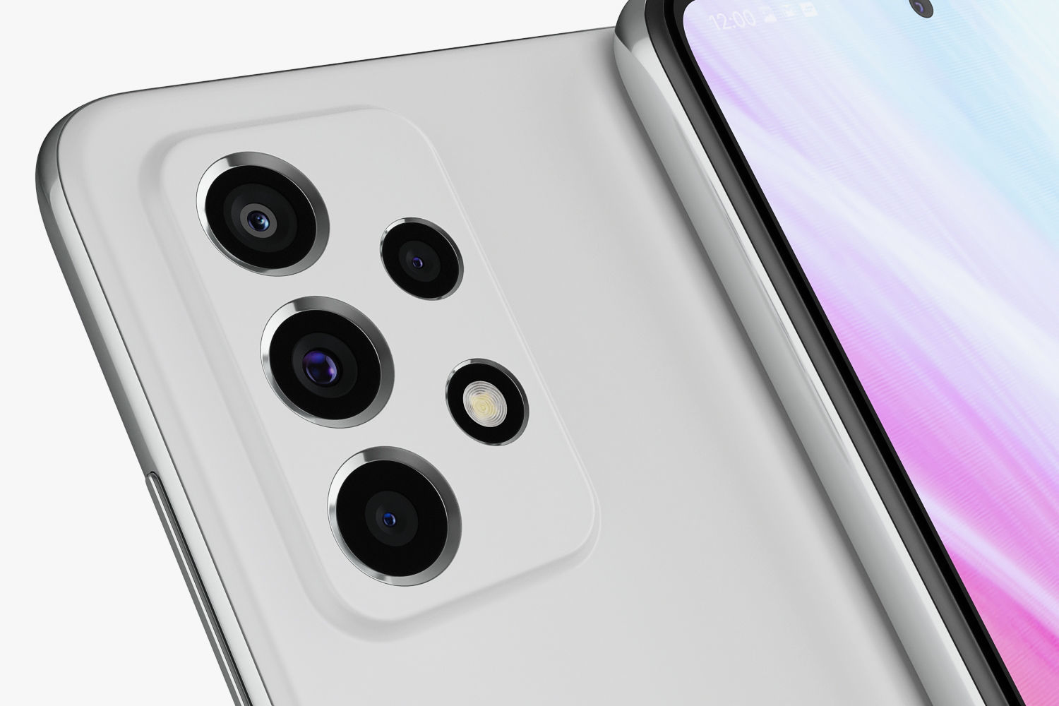 Samsung Galaxy A32 and A52 and A72 3D model_23