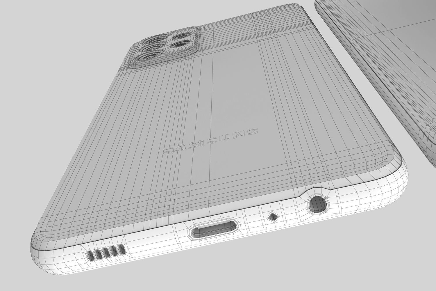 Samsung Galaxy A32 and A52 and A72 3D model_58