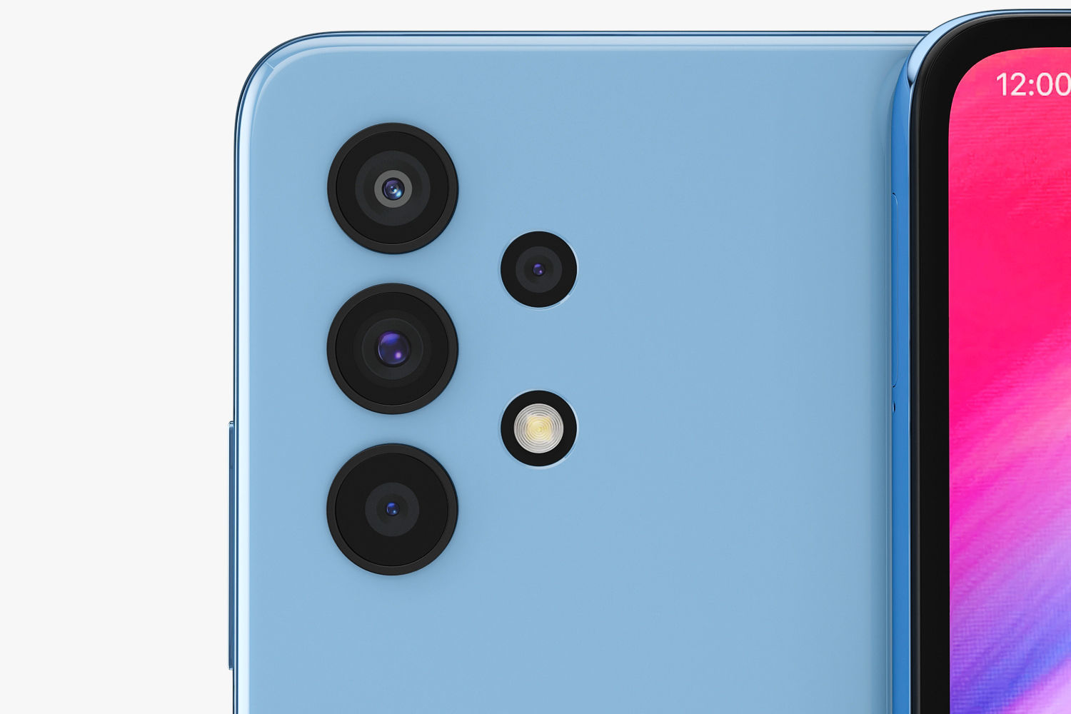 Samsung Galaxy A32 and A52 and A72 3D model_19