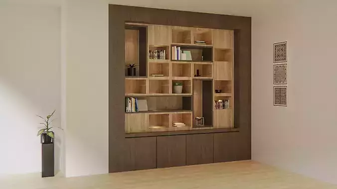 Bookcase Design  3D model