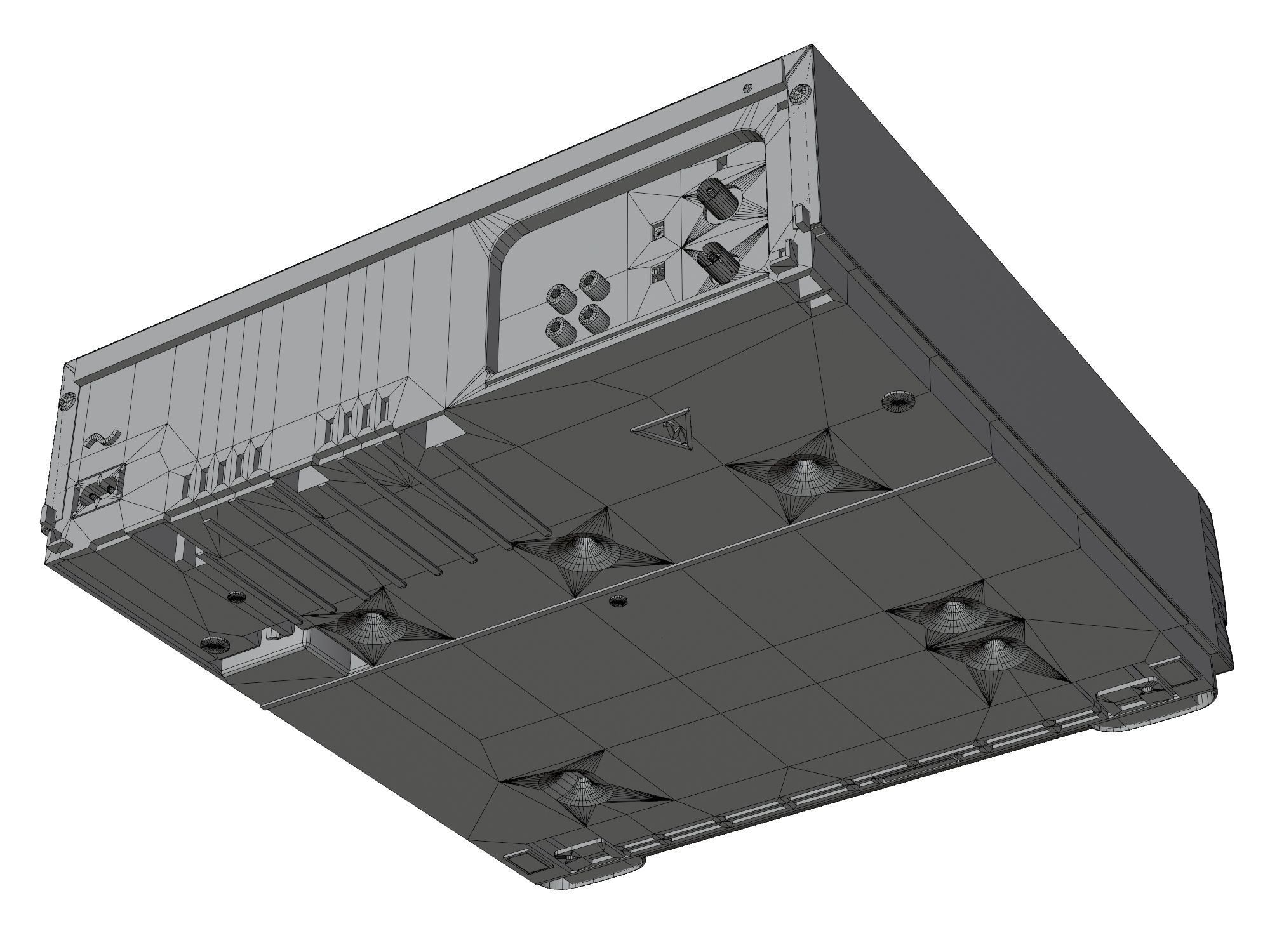 Video Cassette Player Sharp VC-M11  Low-poly 3D model_17