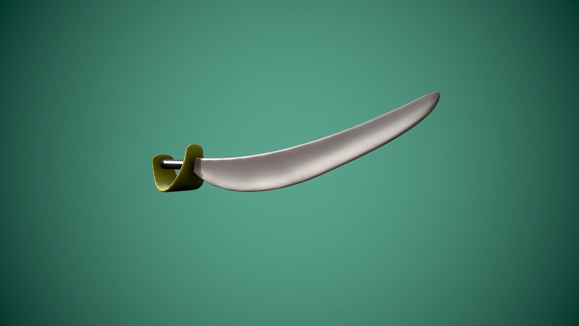 cartoon pirate Low-poly 3D model_5