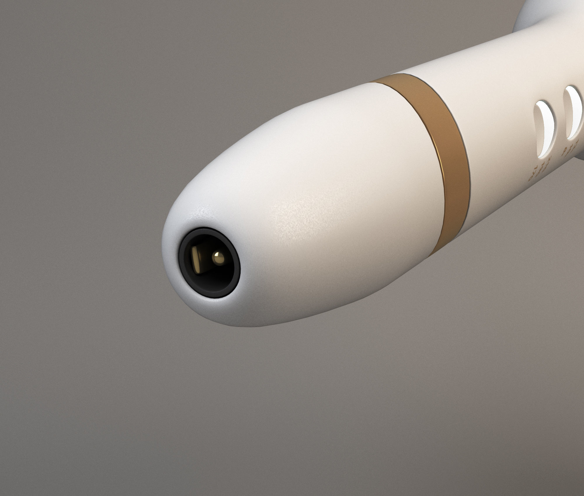 Auto hair curler Low-poly 3D model_4