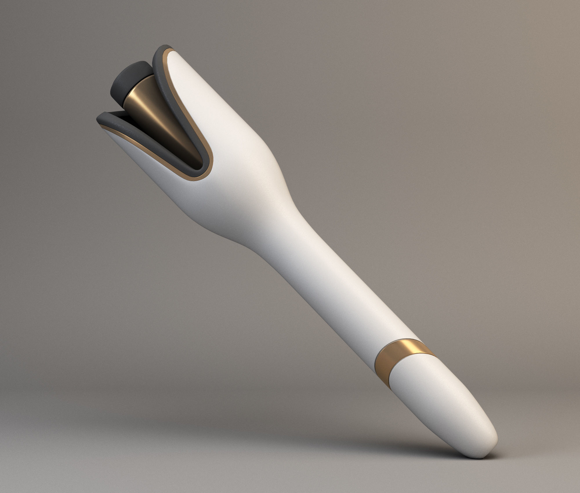 Auto hair curler Low-poly 3D model_1