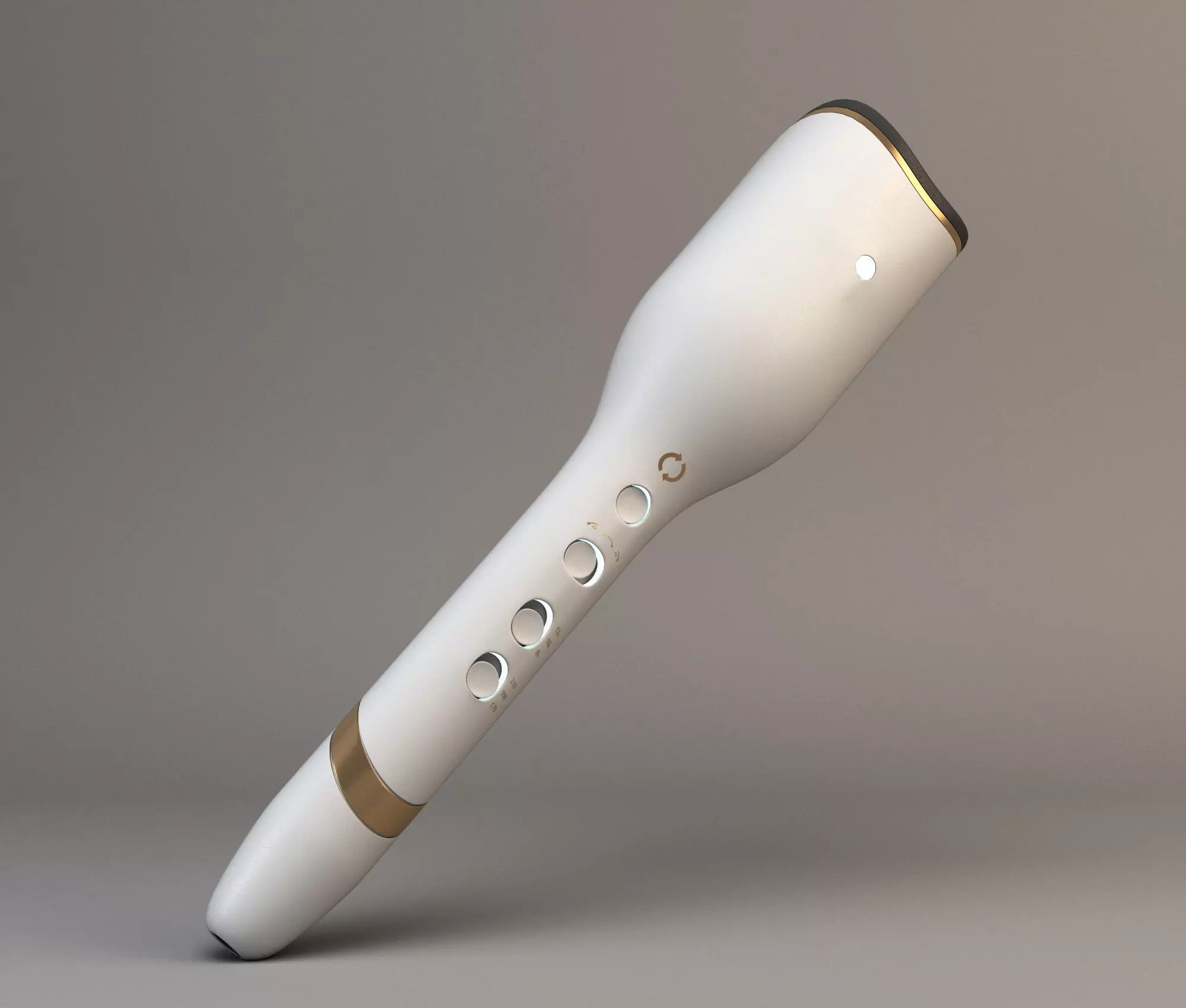 Auto hair curler Low-poly 3D model_0