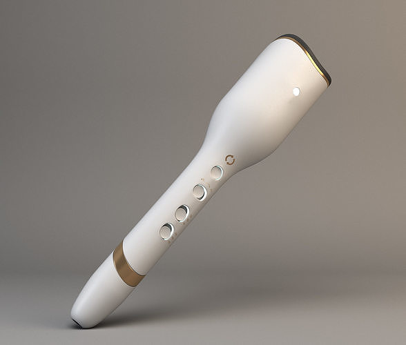 Auto hair curler Low-poly 3D model