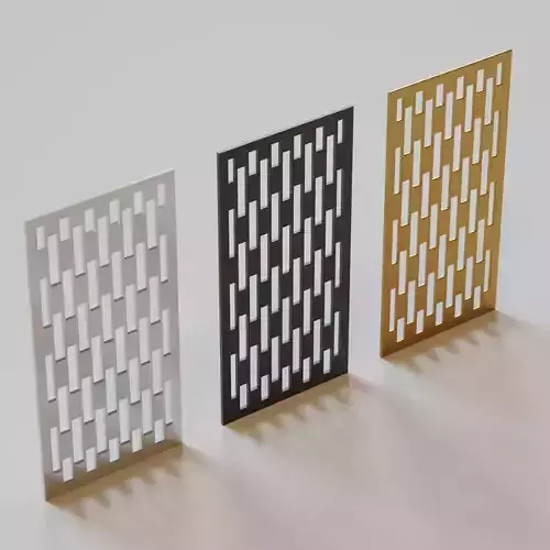 Partition lattice fence design 3D model