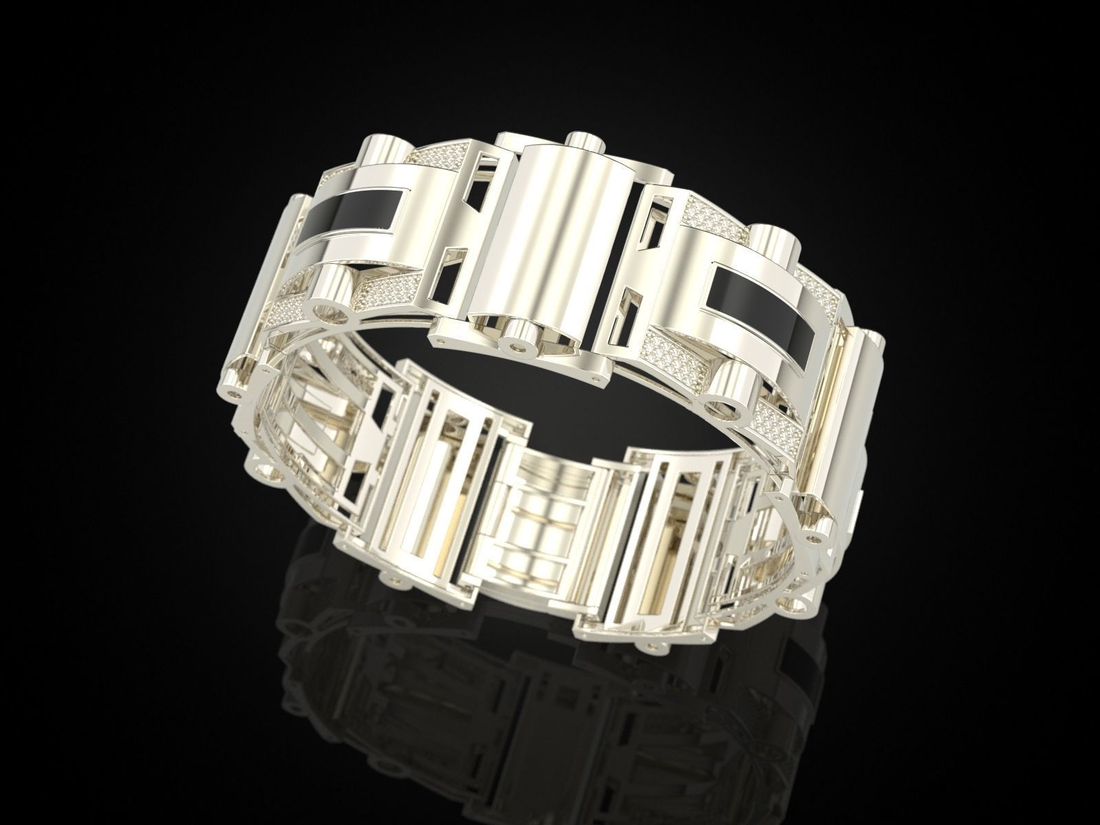 Bracelet 4 V2 3D print model_7