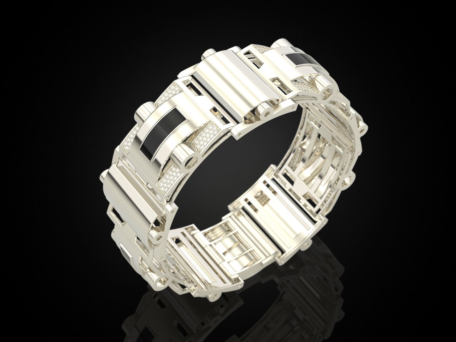 Bracelet 4 V2 3D print model_8