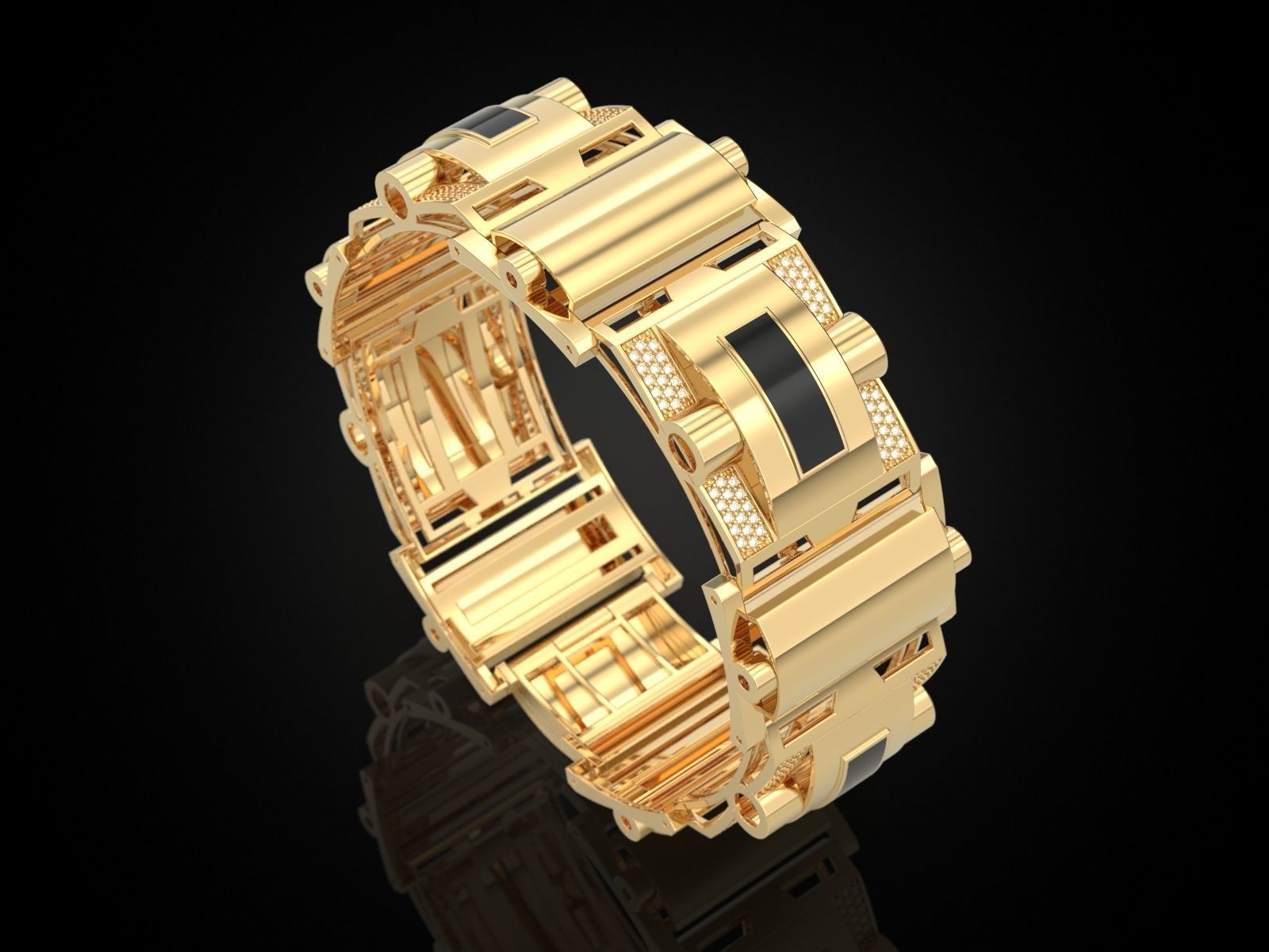 Bracelet 4 V2 3D print model_2