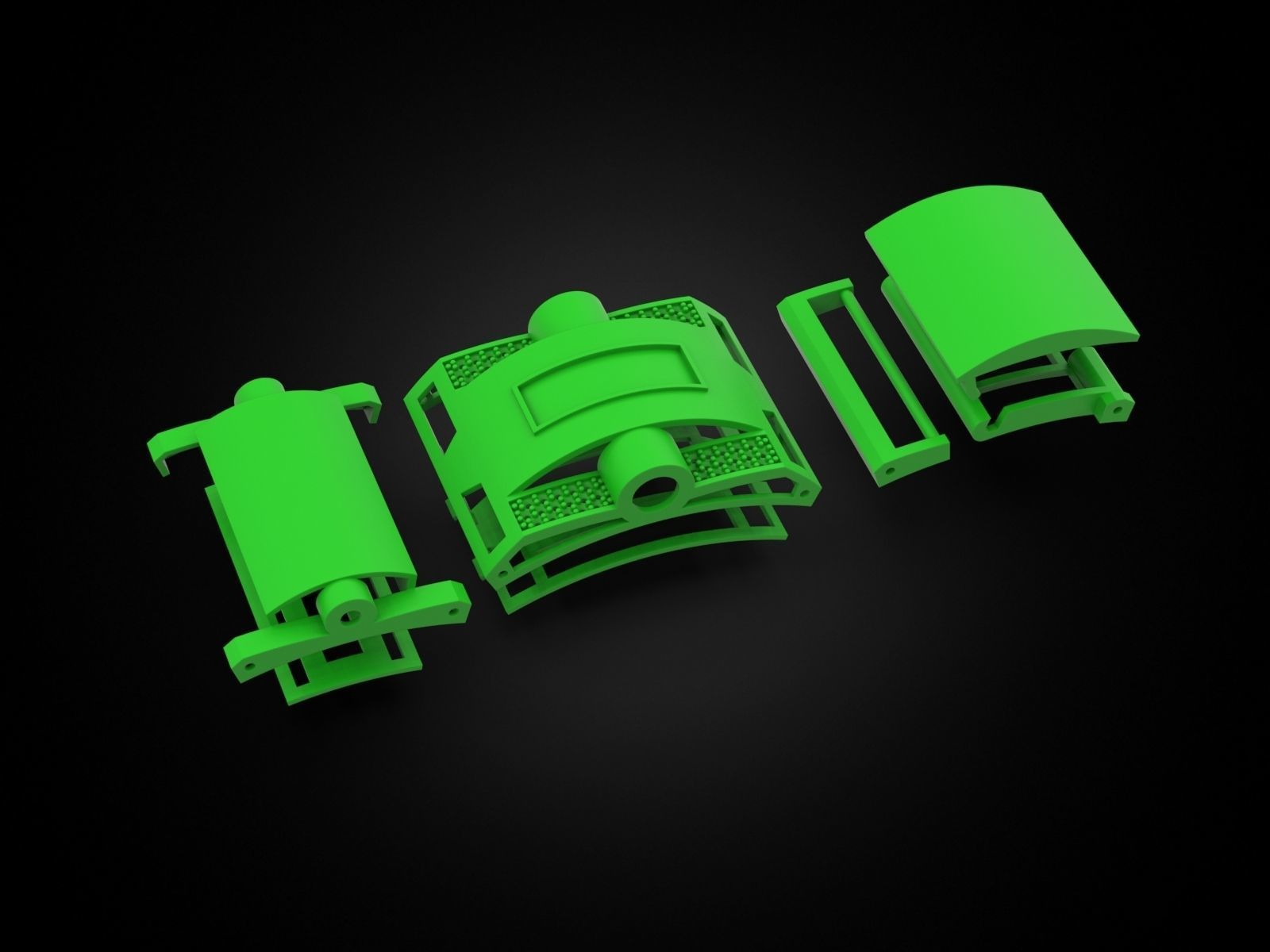 Bracelet 4 V2 3D print model_5