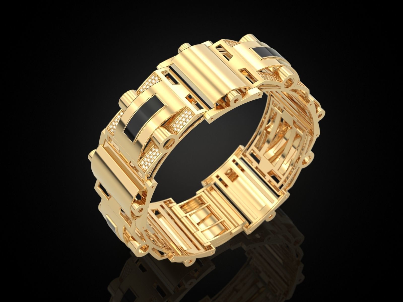 Bracelet 4 V2 3D print model_1
