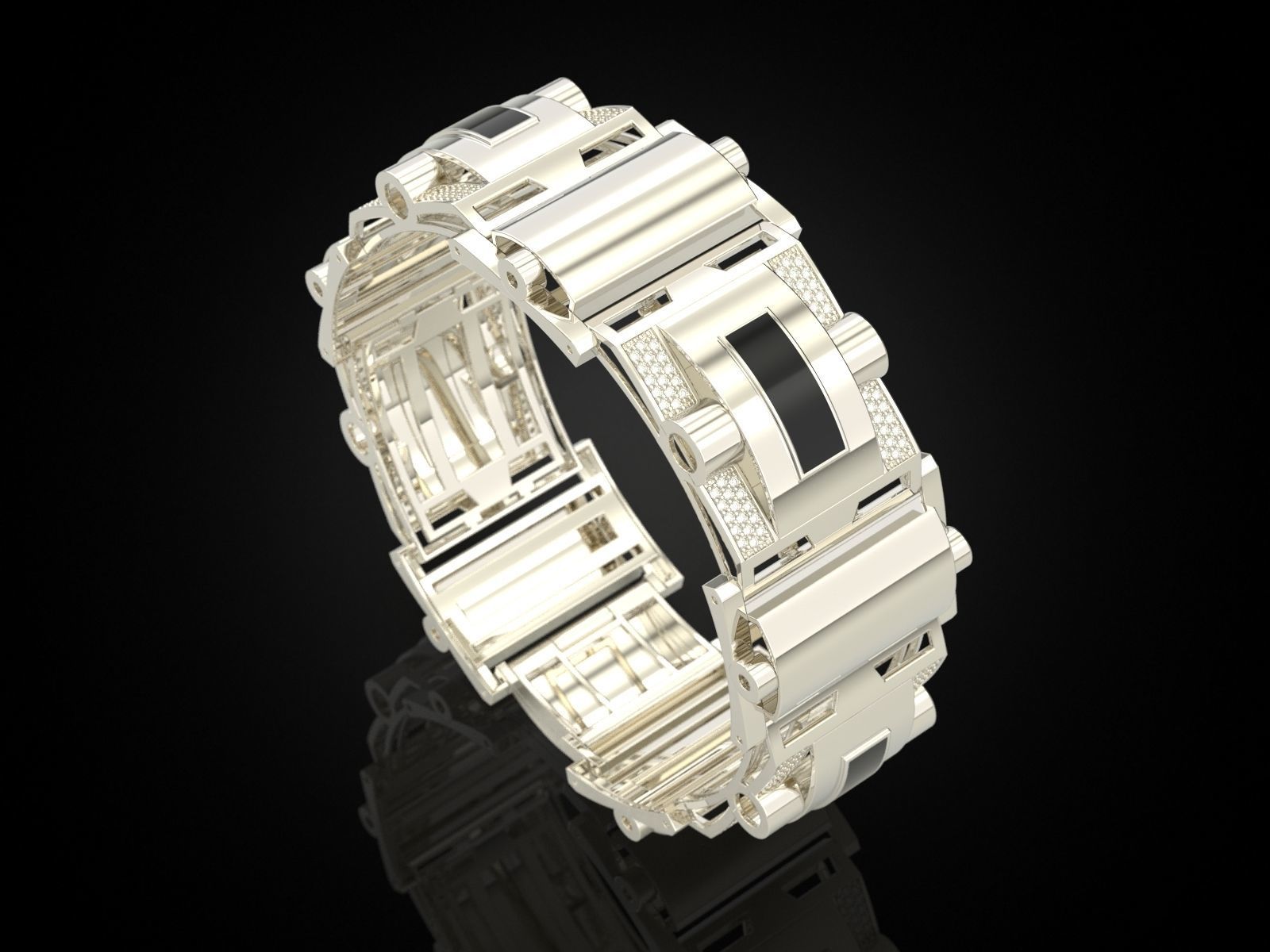 Bracelet 4 V2 3D print model_9