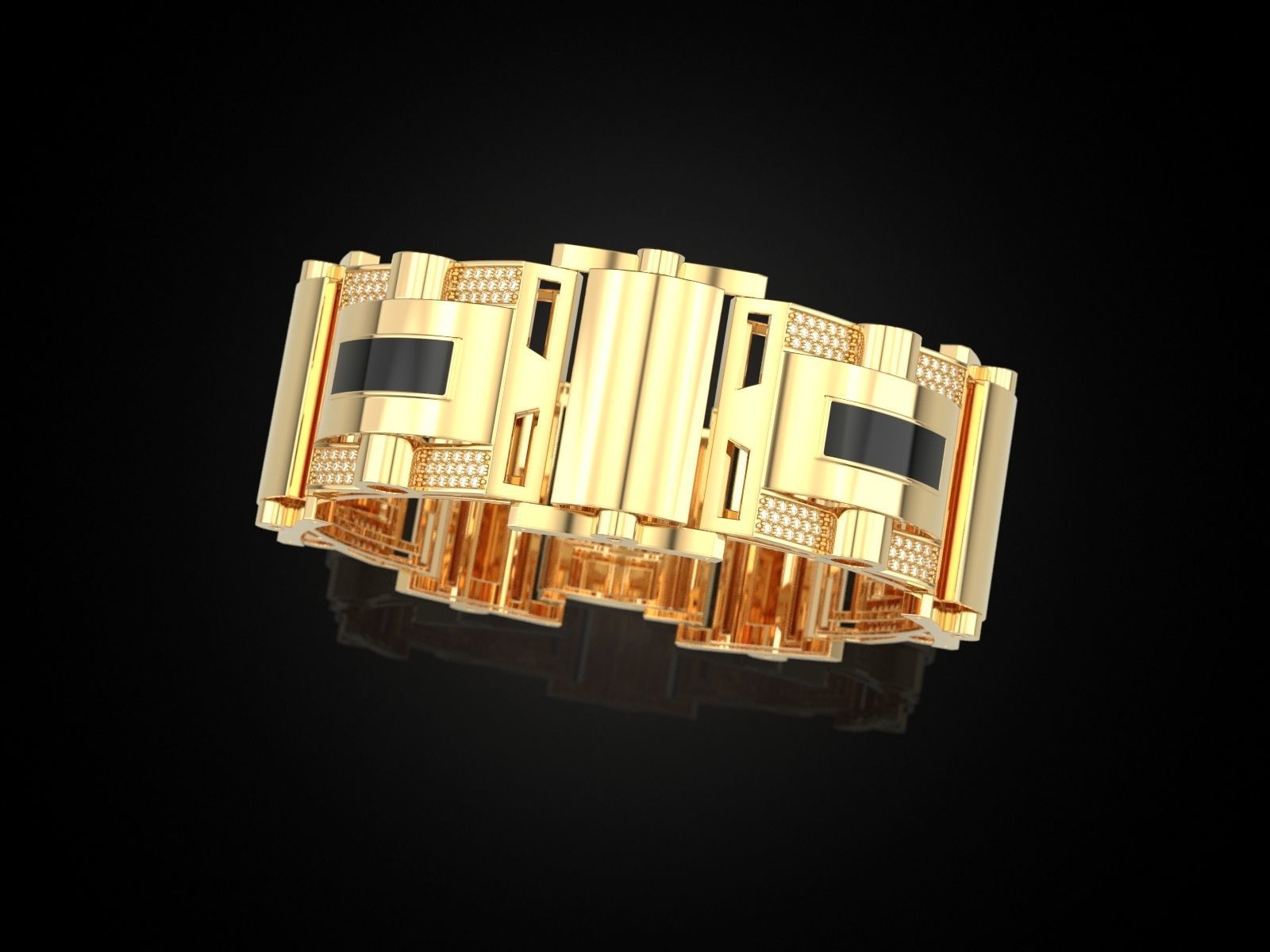 Bracelet 4 V2 3D print model_4