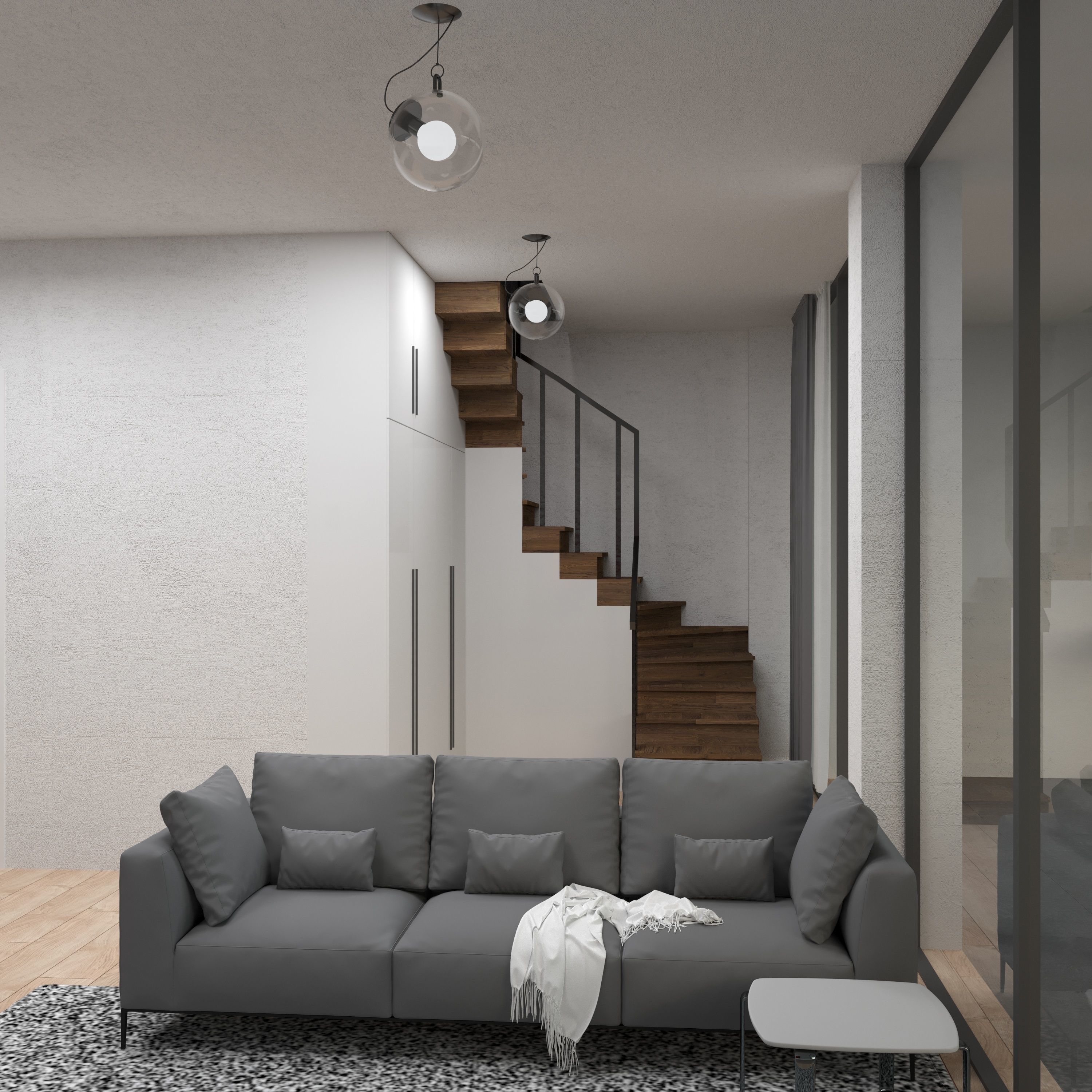MODERN HOUSE CORONA RENDER EXTEIOR 3D model_10