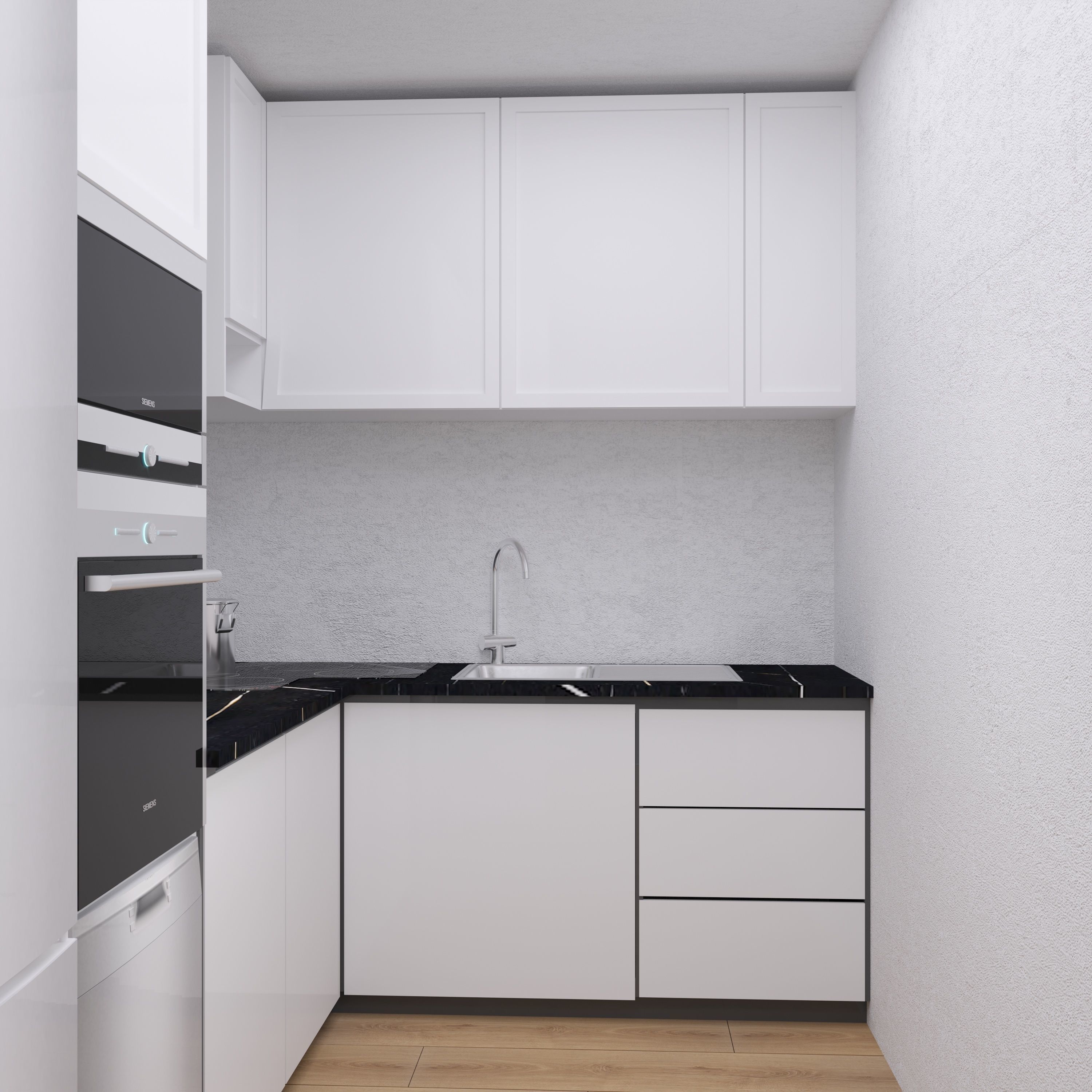 MODERN HOUSE CORONA RENDER EXTEIOR 3D model_11