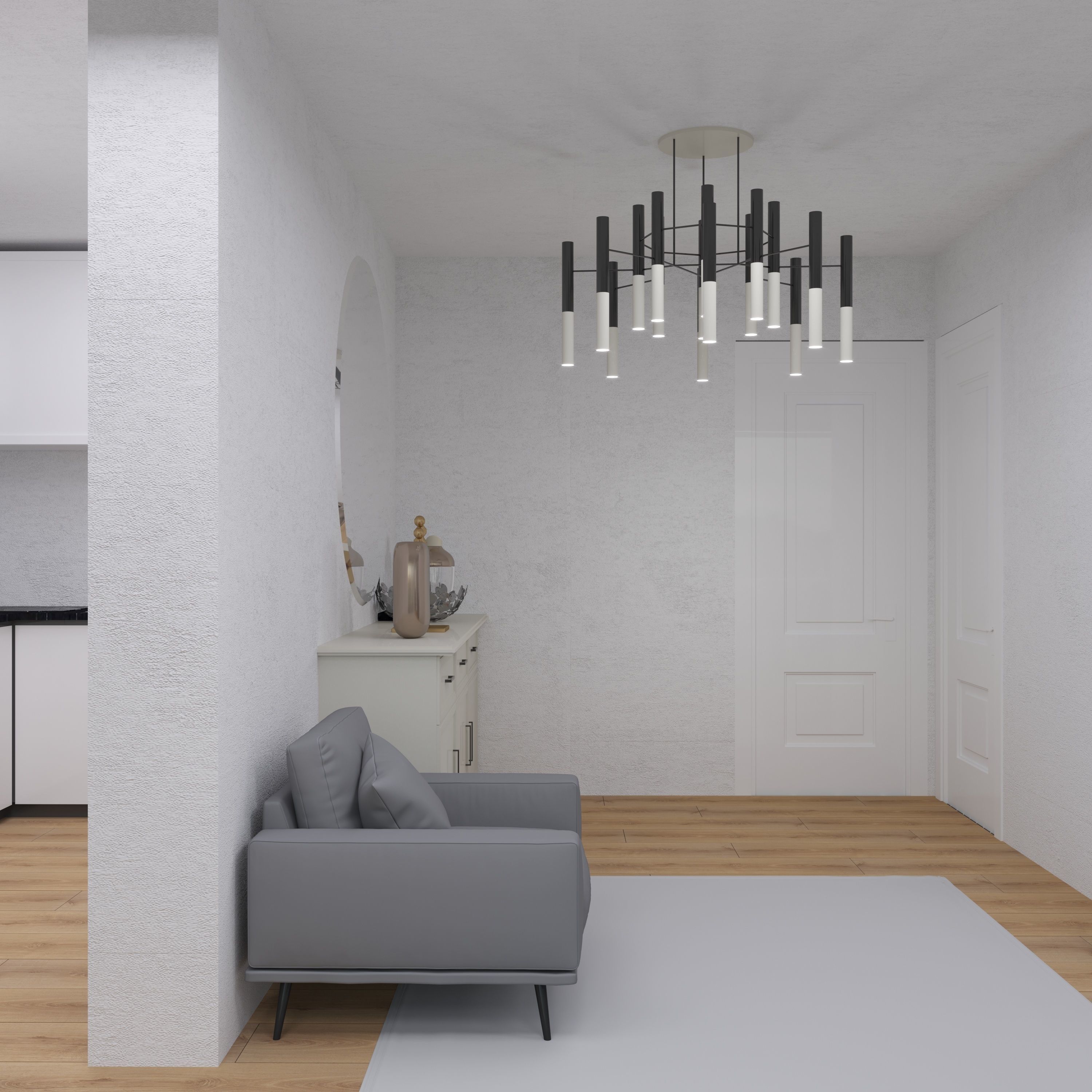 MODERN HOUSE CORONA RENDER EXTEIOR 3D model_14