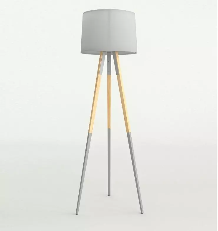 Floor lamp tripod Anthropologie Low-poly 3D model