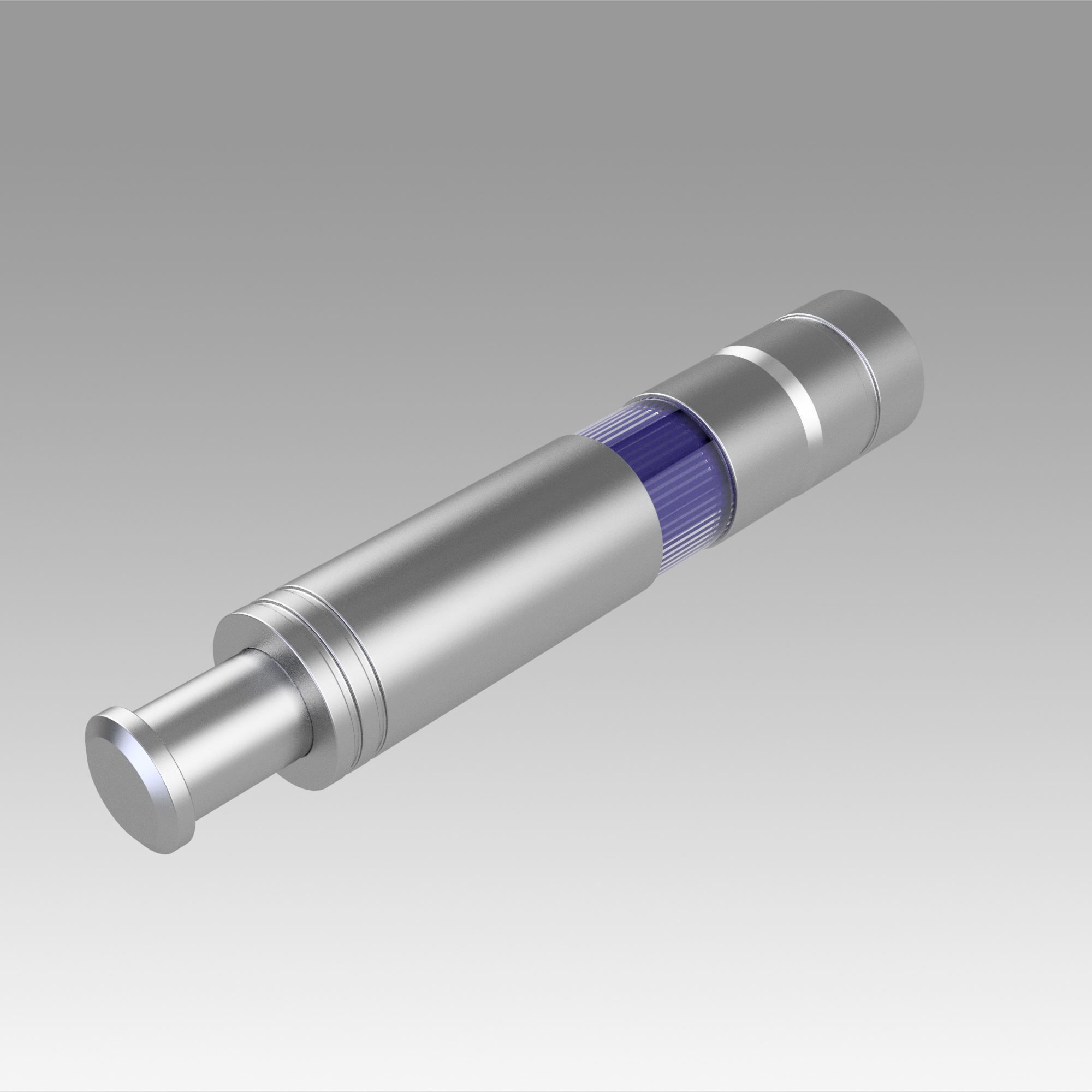 Dark Matter Aluminum Hypo Blood Draw Medical Tool 3D print model_6