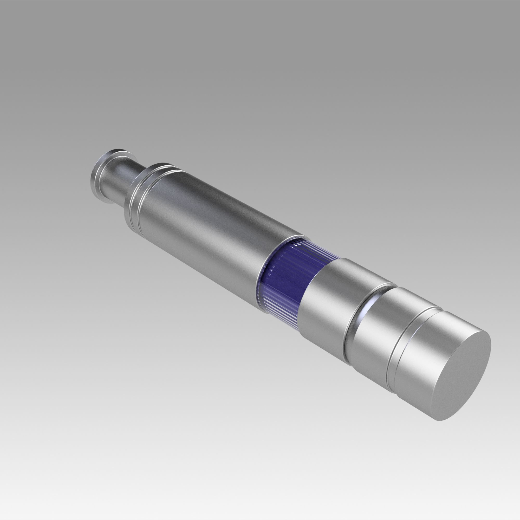 Dark Matter Aluminum Hypo Blood Draw Medical Tool 3D print model_8