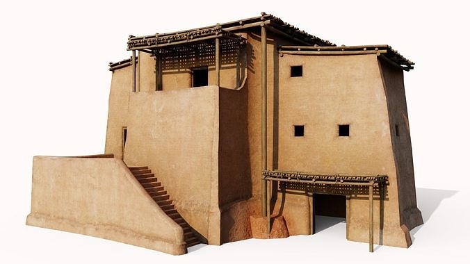 Rough Shanty Low-poly 3D model 4