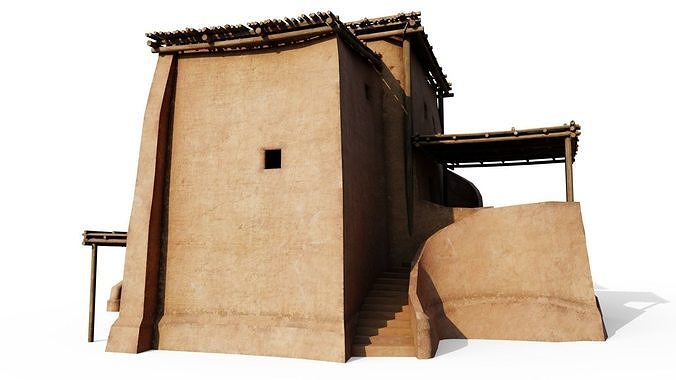Rough Shanty Low-poly 3D model 7