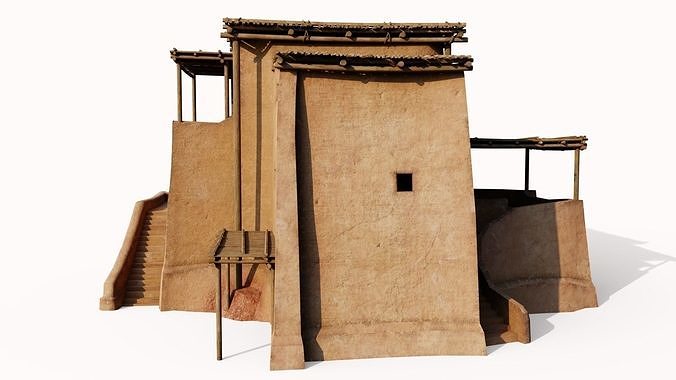 Rough Shanty Low-poly 3D model 6
