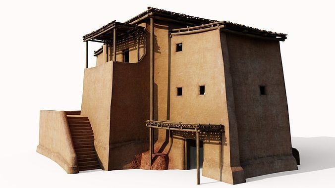 Rough Shanty Low-poly 3D model 5