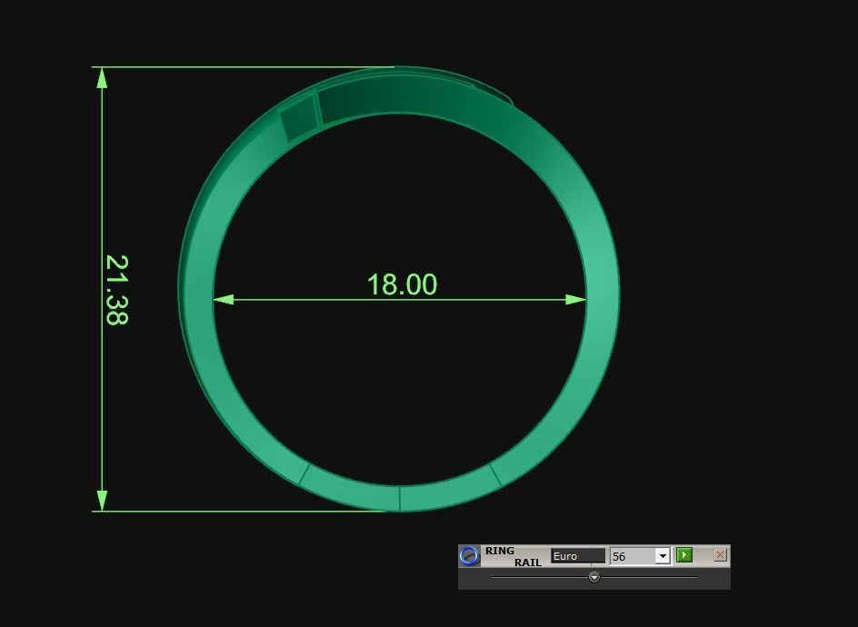 Diamond Jewelry Ring 3D print model_5