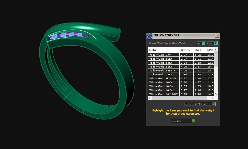 Diamond Jewelry Ring 3D print model_6