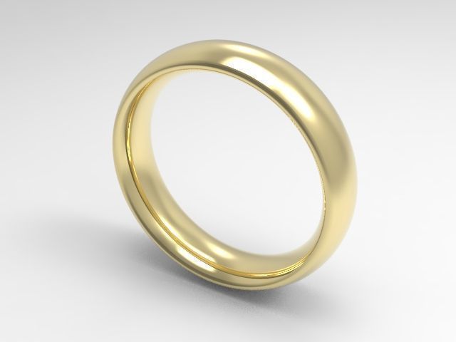 woman solitaire ring 7 part r00129 3D print model_2