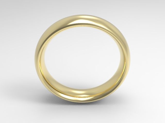 woman solitaire ring 7 part r00129 3D print model_1