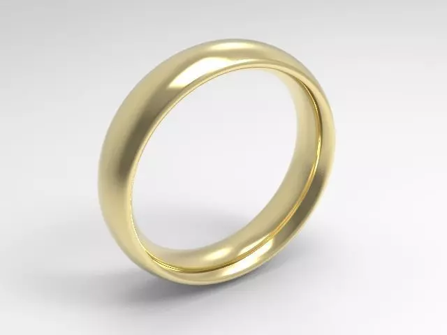 woman solitaire ring 7 part r00129 3D print model_0