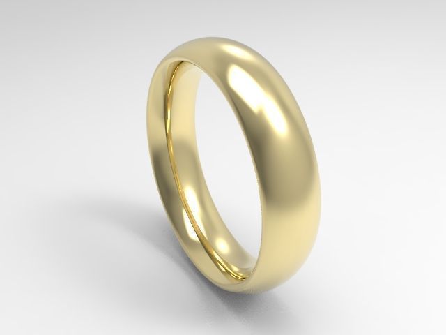 woman solitaire ring 7 part r00129 3D print model_3