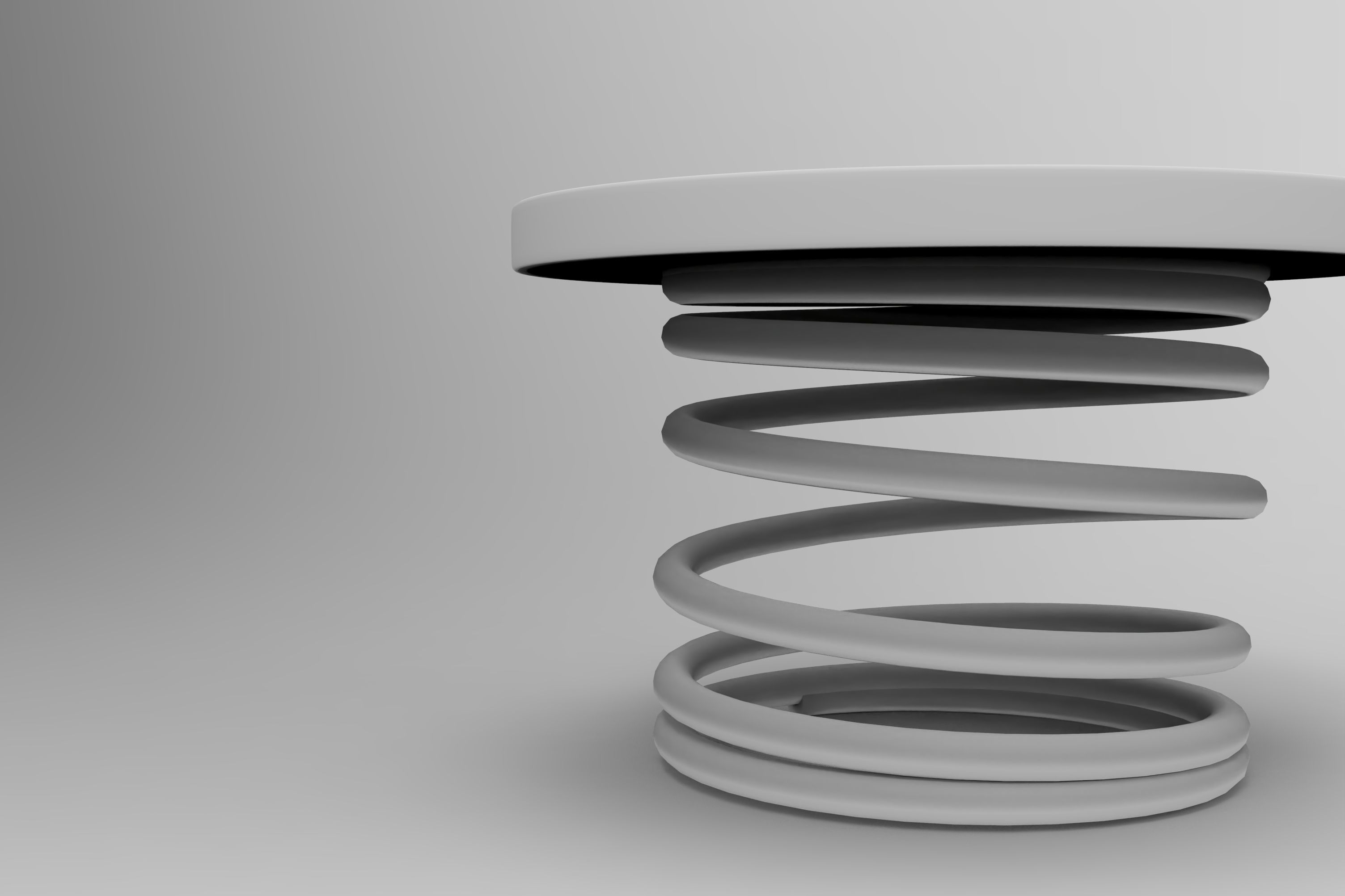Spiral Table Low-poly 3D model_8
