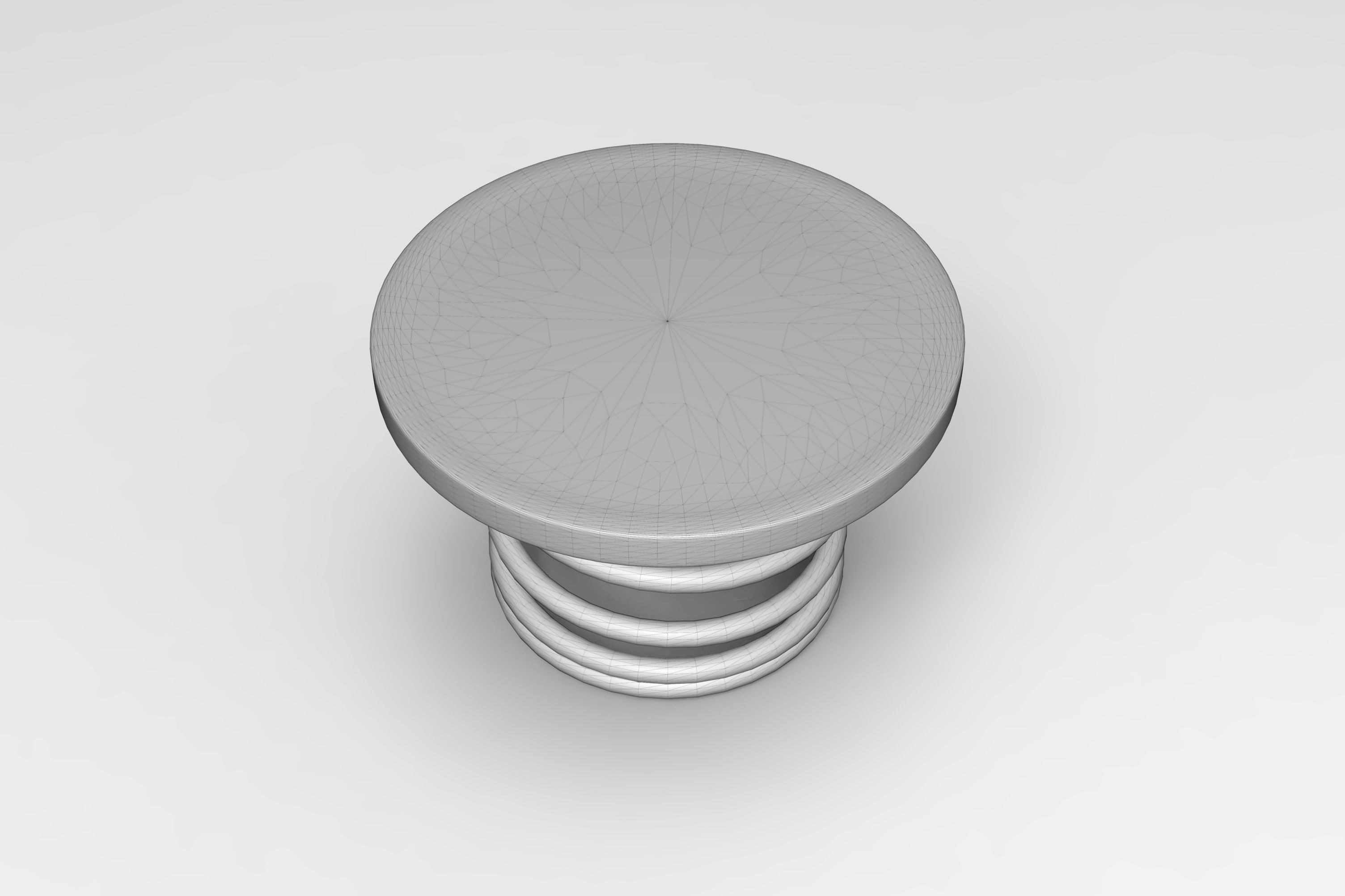 Spiral Table Low-poly 3D model_5