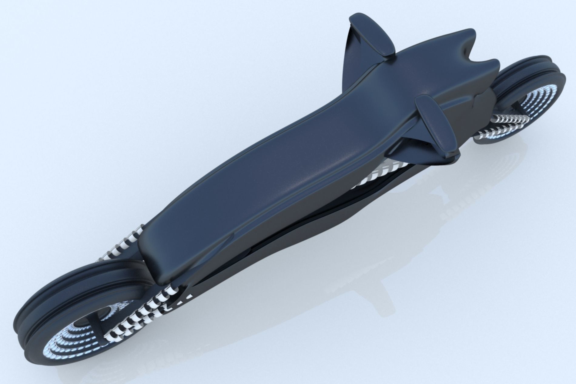 Motorcycle Bike Rocket SciFi Futuristic  3D model_12