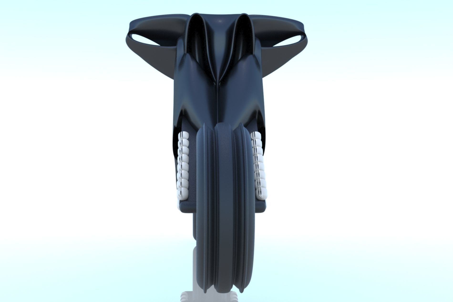 Motorcycle Bike Rocket SciFi Futuristic  3D model_19