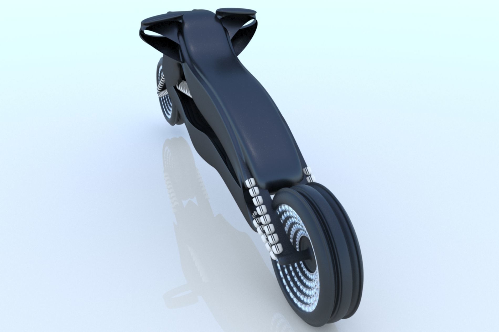 Motorcycle Bike Rocket SciFi Futuristic  3D model_11