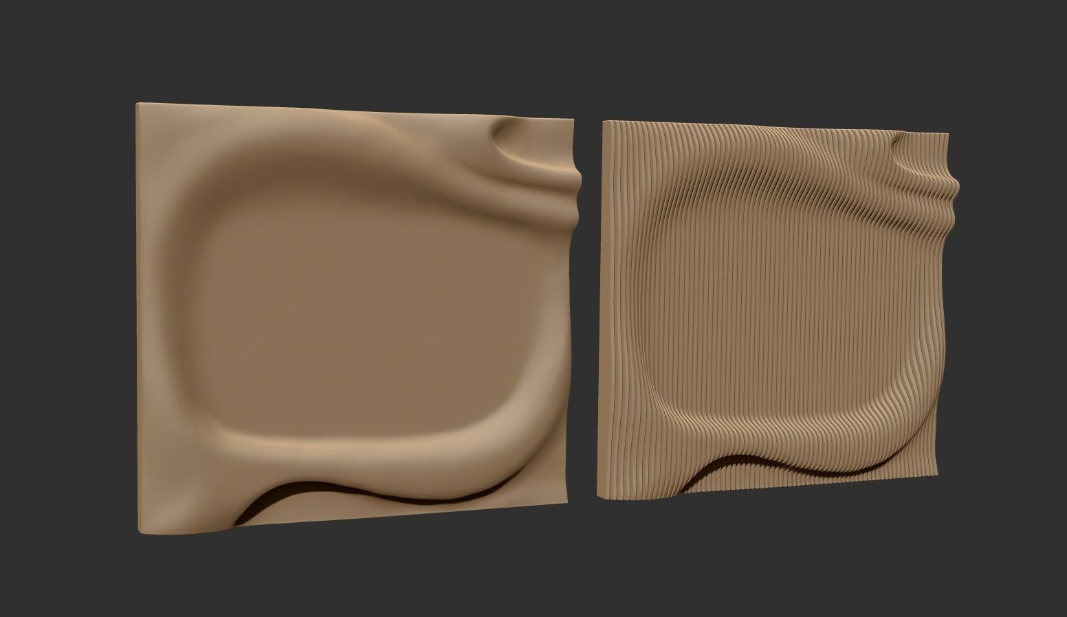 Parametric Wall decor  for cnc cutting 3D print model_1