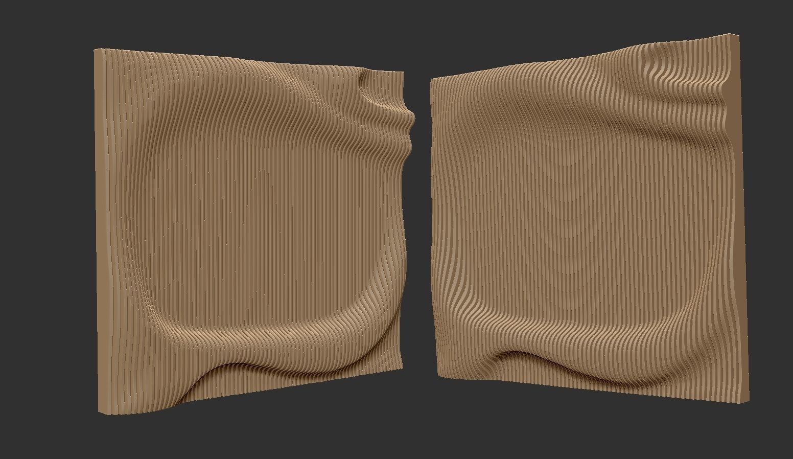 Parametric Wall decor  for cnc cutting 3D print model_2