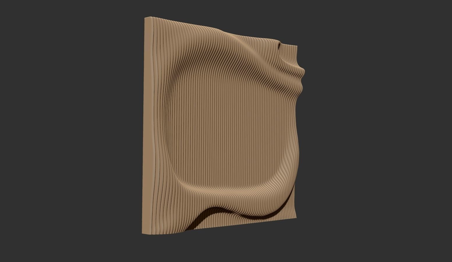 Parametric Wall decor  for cnc cutting 3D print model_4