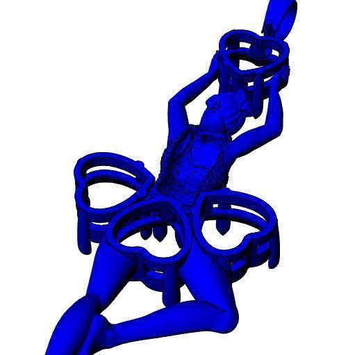 Dancer  pendant  3D print model_6