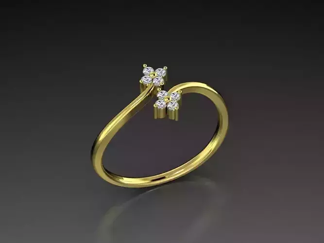 Diamond Jewelry Ring  3D print model