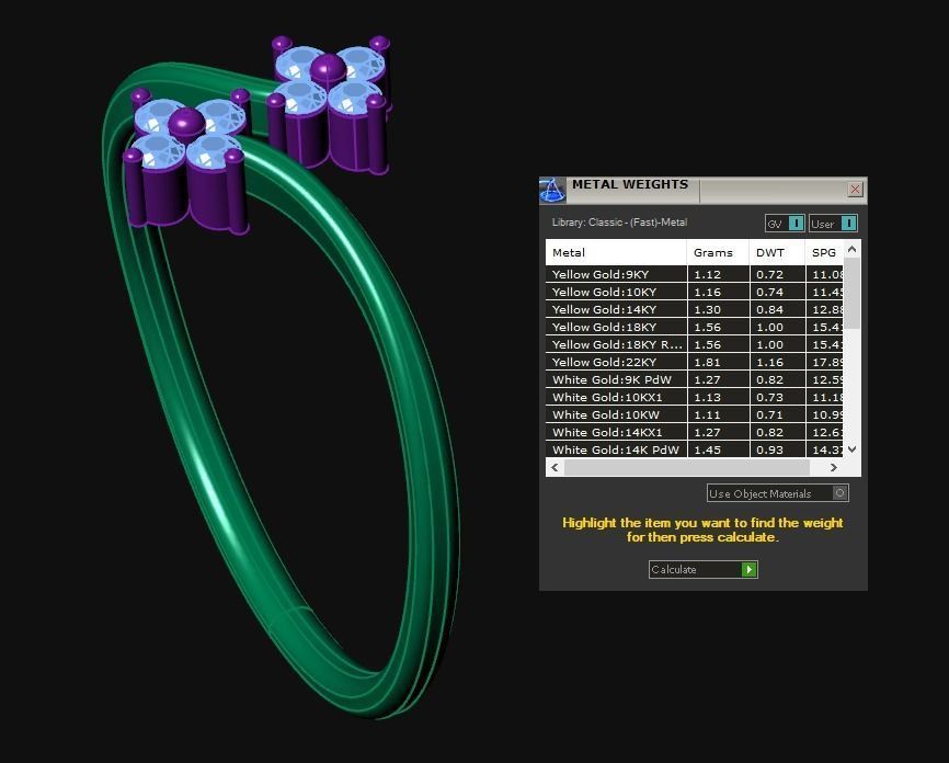 Diamond Jewelry Ring  3D print model_6