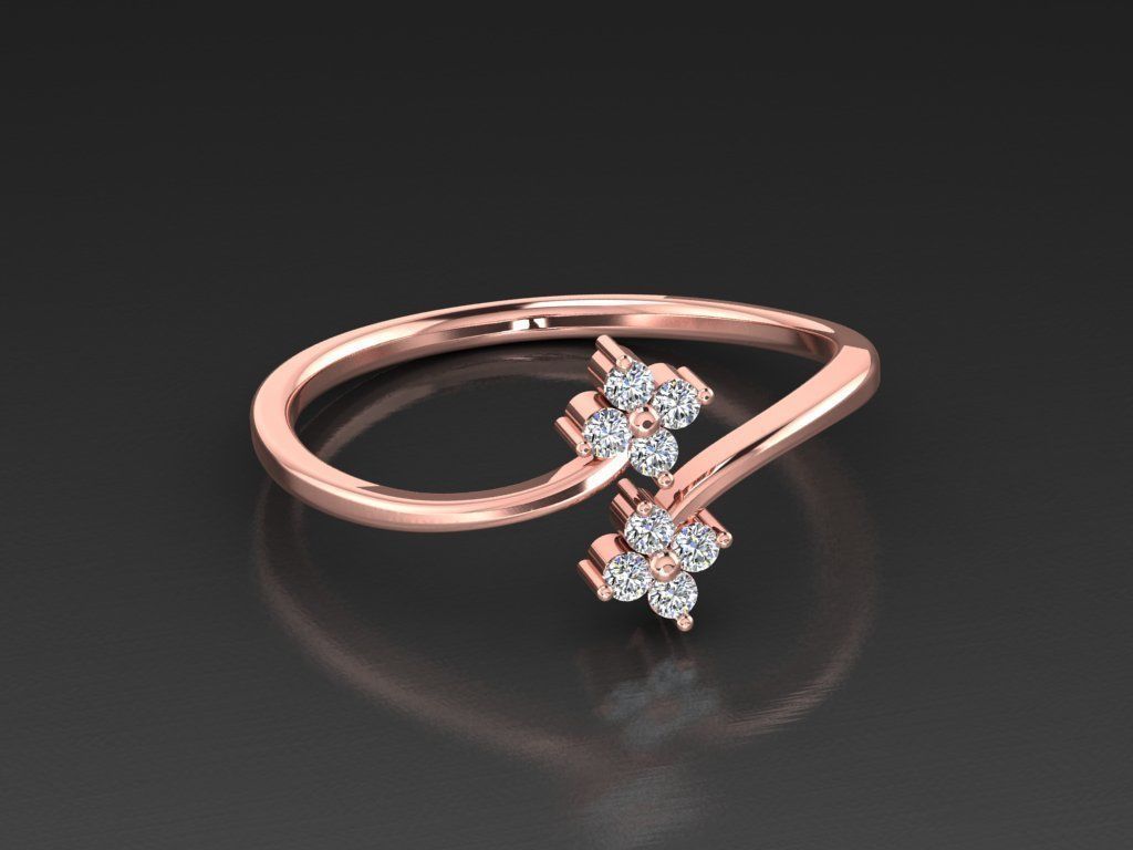 Diamond Jewelry Ring  3D print model_1