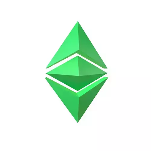 Ethereum Classic v1 001 Low-poly 3D model