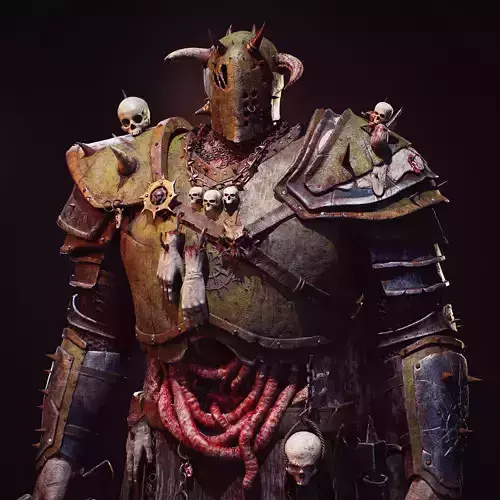 Death Guard Captain High Poly